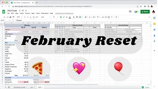 February Reset | Monthly Budget, Goal Setting, & Recap