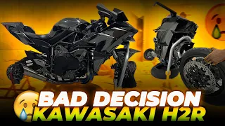 KAWASAKI H2R BAD DECESION | ROAD LEGAL TYRES | ZS MOTOVLOGS |