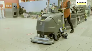 How to clean retail with the Kärcher BD 70 75 W Classic Bp