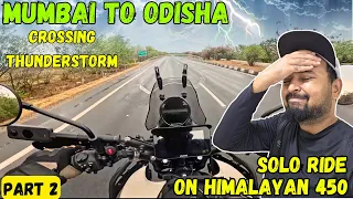 Entering Andhra Pradesh With Thunderstorm On Himalayan 450 | Mumbai To Jagannath Puri Odisha | Ep. 2