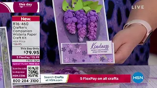 Crafter's Companion Nature's Garden Wisteria Paper Craft...