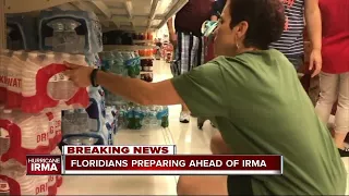 Floridians preparing ahead of Hurricane Irma