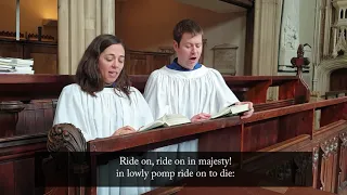 Music for Palm Sunday: Ride on, ride on in majesty