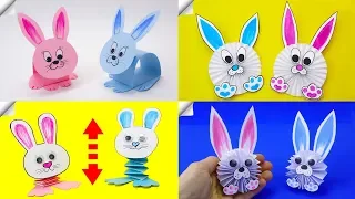 4 DIY paper RABBIT - Easter Craft Ideas | Paper Crafts