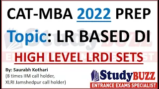 High level LRDI sets for CAT exam: LR based DI, Difficult arrangement question | CAT 2022 PREP