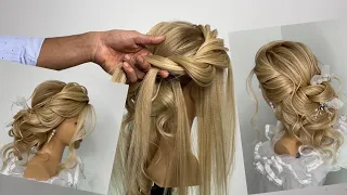 Penteado COQUE BAIXO com mechas | Hairstyle LOW BUN with highlights