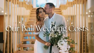 BALI WEDDING COST! 💰 This is how much we spent… 😬