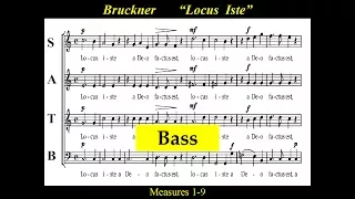 Bruckner - Locus Iste - WAB23 - Bass