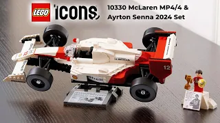 LEGO Icons 10330 McLaren MP4/4 and Ayrton Senna - Set Overview and Speed Build