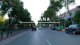 TIRANA | ALBANIA | AL | 2022 | driving tour | evening
