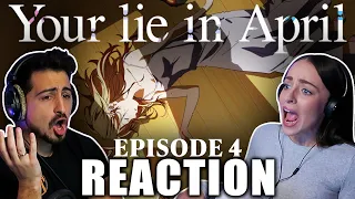 WHY ARE WE ALREADY SAD?! Your Lie in April Episode 4 REACTION!