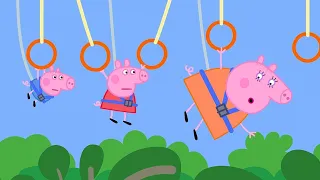 Treetop Obstacle Course 😮 🌳 Peppa Pig Cartoons for Children