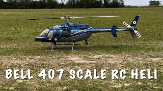 Scale Bell 407 RC Helicopter Demo : Legendary RC Heli Pilot Emile