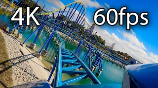 Wave Breaker front seat on-ride 4K POV @60fps SeaWorld San Antonio