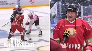 Belarus president plays ice hockey saying 'there is no coronavirus here'