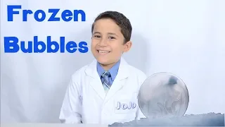 Freezing bubbles? Jojo science show