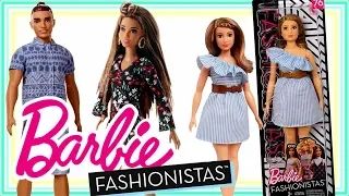 Barbie Fashionistas 2018 • Modna Barbie & Modny Ken • Kolekcja Lalek