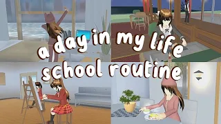 `|• a day in my life 🌸☀️ [ school routine ] || Sakura School Simulator