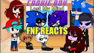 FNF Mod Reacts to Friday Night Funkin' Lost my Mind - Sonic Vs. Xain FULL WEEK