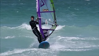 Windsurf: Big Bay, Cape Town. South Africa, 18 january 2020