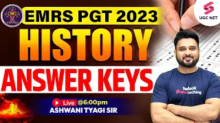 EMRS PGT 2023 Answer Key | EMRS PGT 2023 History Answer Keys | EMRS History Paper Analysis 2023