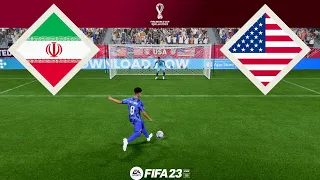 FIFA World Cup | IRAN vs USA | [Penalty shootout] FIFA 23