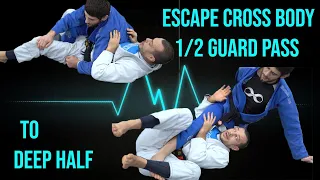 Cross body half guard recovery to deep half (Lachlan Giles and Ariel Tabak)