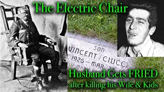 ELECTROCUTED TO DEATH as the Witness Vomits. A LAUGHING MURDERER of his Wife & 3 Children.