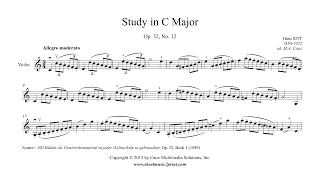 Sitt : Study in C Major, Op. 32, No. 12 - Violin