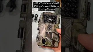 HAZA Trail Camera 58MP 2” Huge Screen HD Game Hunting Camera with Night Vision Motion Activated IP66