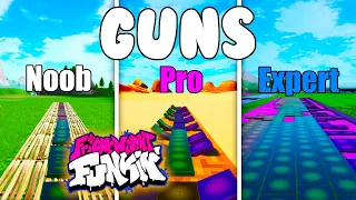 Guns - Friday Night Funkin' Noob vs Pro vs Expert (Fortnite Music Blocks) - With Code