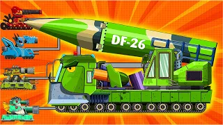 Tearing down Hell Dora | MKZT Ballistic Missile Carrier  Vs Truck Crane Tank | Мультики про танки