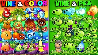 Team COLOR Plants vs GREEN Plants - Who Will WIn? - PvZ 2 Team Plant vs Team Plant