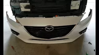 Mazda 3 front bumper removal 2014