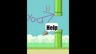 I made Flappy Bird but your the pipe