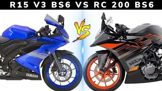 YAMAHA R15V3 VS KTM RC 200 | RACE TILL THEIR POTENTIAL | HIGHWAY BATTLE | TOP END SISTER VS BHAI