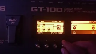 Boss GT-100 Clean tone settings