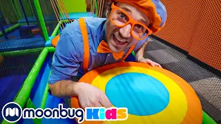 Blippi Visits the Funtastic Playtorium - Learn Shapes and Colours | Kids Learn! | Sing Along