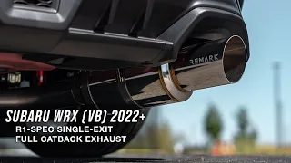 REMARK R1-Spec Single-Exit Catback Exhaust System - Subaru WRX (VB) 2022+