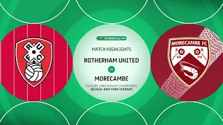 Rotherham United v Morecambe highlights