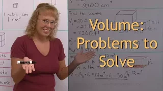 Volume: problems to solve (5th -6th grade math)
