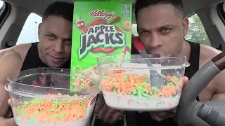 Apple Jacks Cereal Eating Challenge @hodgetwins