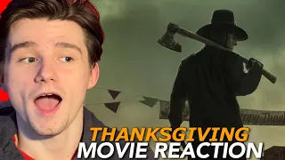 THANKSGIVING was surprisingly really GOOD || MOVIE REACTION / REVIEW || FIRST TIME WATCHING!!