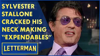 Sylvester Stallone's Neck-Cracking Moment on 'The Expendables' Set | Letterman