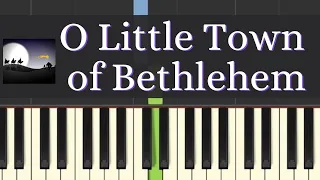 Easy Piano Tutorial: O Little Town of Bethlehem with free piano sheet music