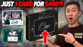THIS $400 BOX HAS JUST 1 CARD?! 😳 2022 Panini One Football Hobby Box Break/Review