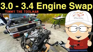 3.0L V6 3VZ-E to 3.4L V6 5VZ-FE Engine Swap (2nd Gen 4Runner) - Part 2