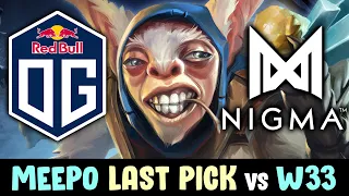 NIGMA vs OG LAST PICK Meepo — Miracle tips Topson INVOKER