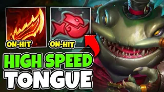 Rageblade Tahm Kench has the FASTEST Tongue ever (MASSIVE ON-HIT DAMAGE)