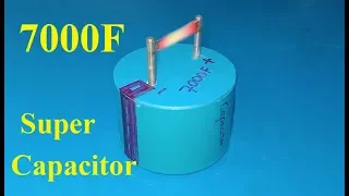 How To Make 7000F Ultra capacitor , DIY Homemade super capacitor from Aluminum foil